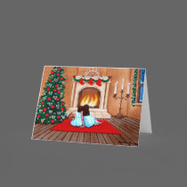 "Wating for Santa Claus" cards
