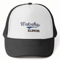 Watseka Illinois City Classic Trucker Hats