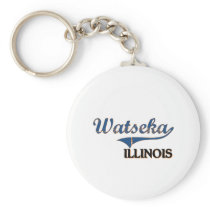 Watseka Illinois City Classic Key Chain