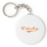 Watseka Illinois Classic Design Keychain
