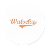 Watseka Illinois Classic Design Sticker