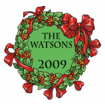 watson 2009 christmas wreath photo sculptures