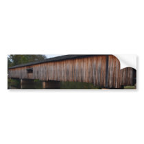 Watson Covered Bridge-Reflections Bumper Stickers