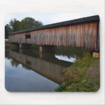 Watson Covered Bridge-Reflections Mouse Pads