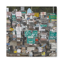 Watson Lake Sign Post Forest magnets by Macanudo Watson Lake Sign Post Forest magnets