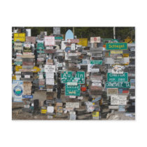 Watson Lake Sign Post Forest Post Card