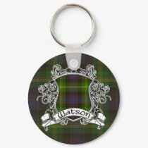 Watson Tartan Shield keychains by Scottish_Tartans Watson Tartan Shield keychains