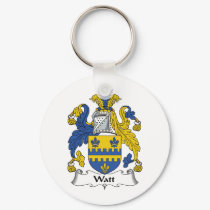 Watt Family Crest keychains by coatsofarms Watt Family Crest keychains