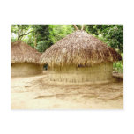 Wattle and Daub huts postcards
