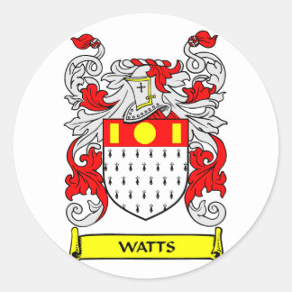 watts arms gifts crest family sticker coat round classic