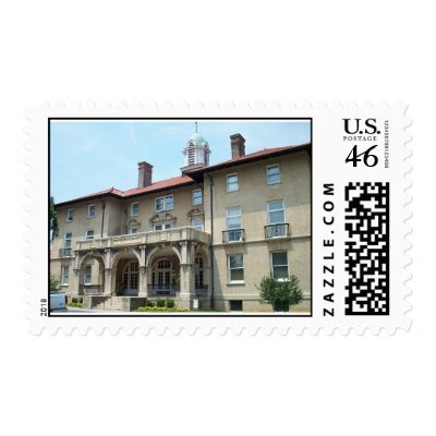 Watts Hall, NCSSM Postage Stamps by hikingviking