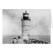 Waukegan Harbor Lighthouse Card