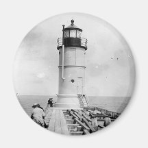 Waukegan Harbor Lighthouse Fridge Magnets