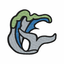 Wave and Tail embroidered shirts by ZazzleEmbroidery Wave and Tail embroidered shirts