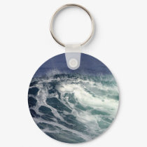 Wave At La Jolla Cove keychains