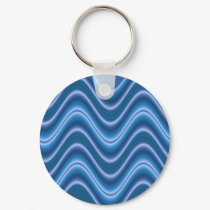 wave blue keychains
