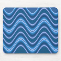 wave blue mousepads by DonnaGraysonAbstract wave blue mousepads