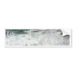 Wave Breaking On Big Rocks Bumper Stickers
