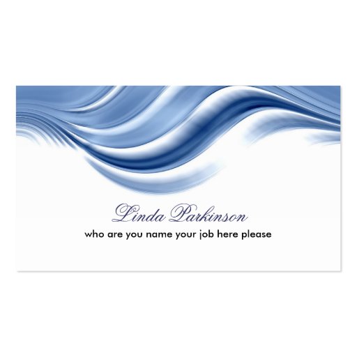 wave business card design (front side)
