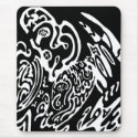 "Wave Creature" digital abstract mousepads
