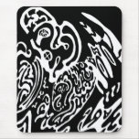"Wave Creature" digital abstract mousepads