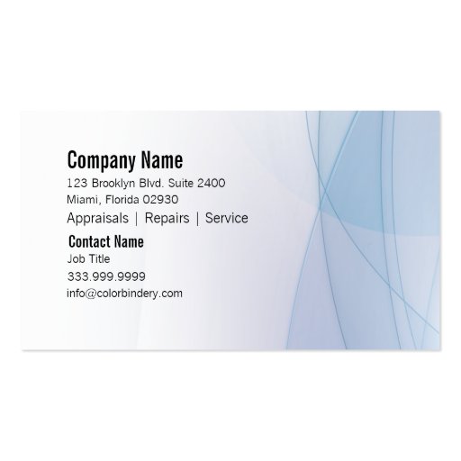 Wave Essence Business Card (front side)