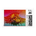 Wave flower postage by talisbird Wave flower postage
