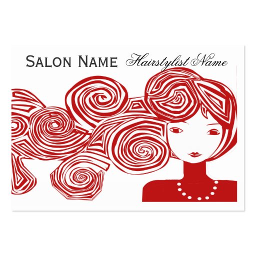 Wave Hair Fantasy Business Cards (front side)