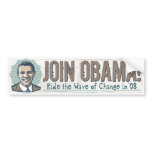 Wave Obama Bumper Sticker 