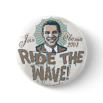 Wave Obama Button by ObamaHomeboy Wave Obama Button