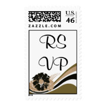 Wave of flowers - RSVP - Customize Stamp