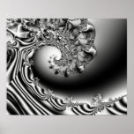 Wave of Madness Fractal Art Poster posters