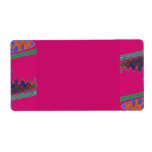wave pink shipping label