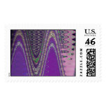 wave purple postage