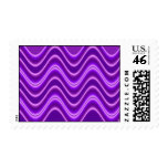 wave purple postage stamp