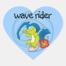 Wave Rider T shirts and Gifts Sticker
