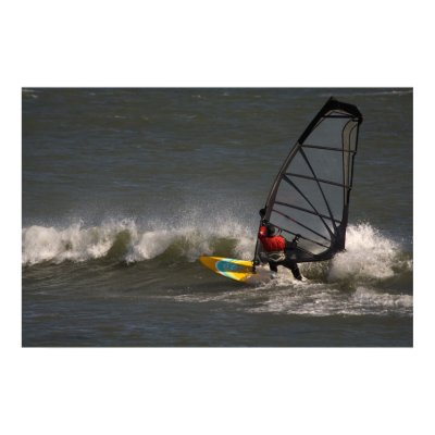 Wave sailor at Punta San Carlos, Baja, Mexico Poster by pshaw_photo