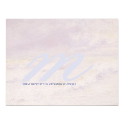 'Wave Upon the Sand' Wedding RSVP Card Personalized Announcements