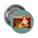 Waverley Cycles - Art Nouveau - Alphonse Mucha Pinback Button