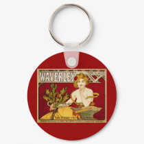 Waverley Cycles - Art Nouveau - Alphonse Mucha keychains by MyOtherPlanet Waverley Cycles - Art Nouveau - Alphonse Mucha keychains