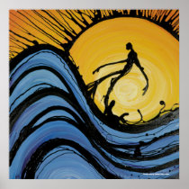 WaveRunner (Print) by Nathan Jalani Taylor posters
