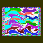 Waves : Abstract Acrylic posters