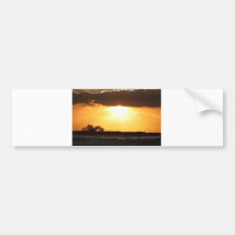 Waves at Sunset Bumper Sticker