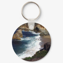 Waves Beach Coast Ocean Water keychains