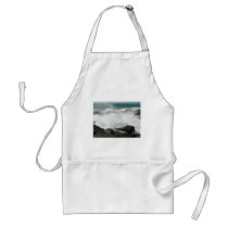 Waves Breaking On Pier On Beach aprons by lifesphere Waves Breaking On Pier On Beach aprons