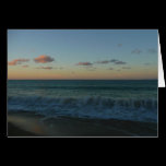 Waves Crashing at Sunset Card