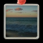Waves Crashing at Sunset Ornament