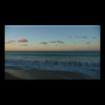 Waves Crashing at Sunset Photo Print