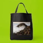 Waves Crashing onto Pilings bags