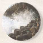 Waves Crashing onto Pilings coasters